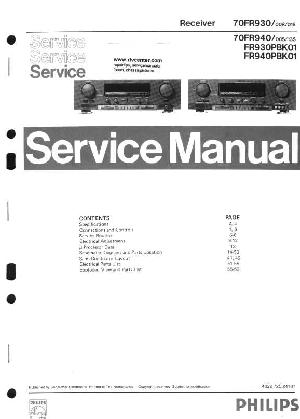 Service manual Philips 70FR930, 70FR940 ― Manual-Shop.ru