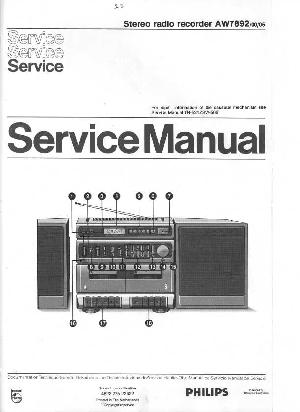Сервисная инструкция Philips AW-7892 ― Manual-Shop.ru