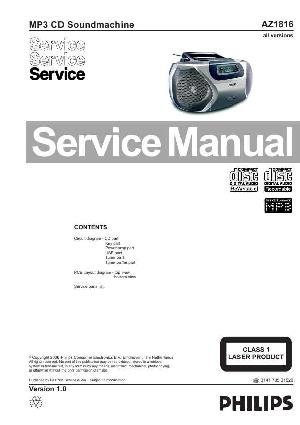 Сервисная инструкция Philips AZ-1816 ― Manual-Shop.ru