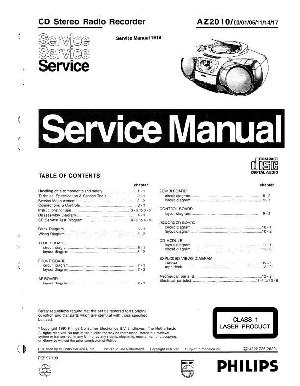 Сервисная инструкция Philips AZ-2010 ― Manual-Shop.ru