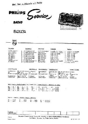 Сервисная инструкция Philips B4X47A ― Manual-Shop.ru