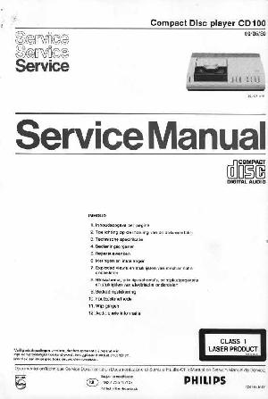Service manual Philips CD-100 NL ― Manual-Shop.ru