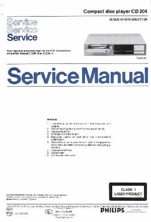 Service manual Philips CD-204  ― Manual-Shop.ru