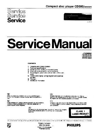 Service manual Philips CD-380 ― Manual-Shop.ru