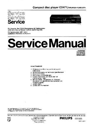 Сервисная инструкция Philips CD-471 ― Manual-Shop.ru