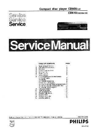 Сервисная инструкция Philips CD-608, CD-618 ― Manual-Shop.ru