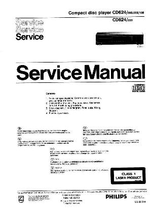 Service manual Philips CD-624, CD-824 ― Manual-Shop.ru