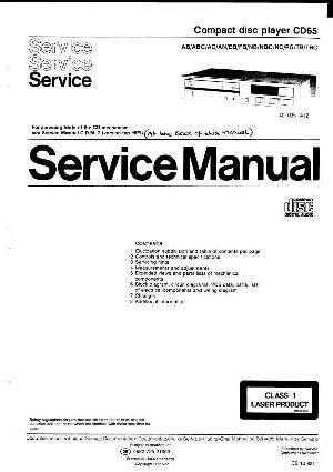 Service manual Philips CD-65 ― Manual-Shop.ru