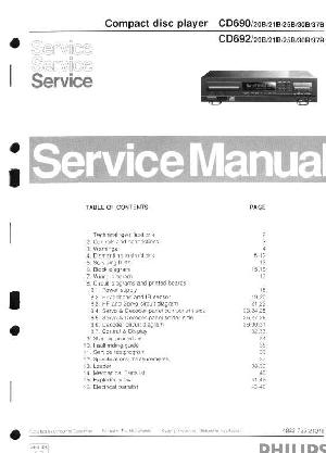 Сервисная инструкция Philips CD-690, CD-692  ― Manual-Shop.ru