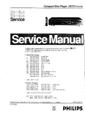 Service manual Philips CD-721 ― Manual-Shop.ru