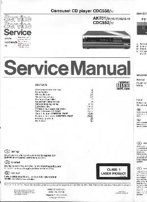 Сервисная инструкция Philips CDC-550, CDC-552, AK701 ― Manual-Shop.ru