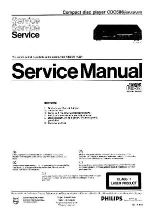 Service manual Philips CDC-586 ― Manual-Shop.ru