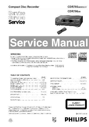 Service manual Philips CDR-785, CDR-786 ― Manual-Shop.ru