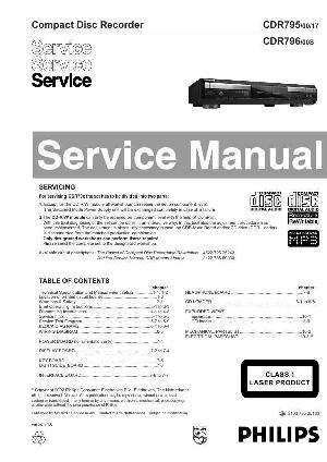 Service manual Philips CDR-795, CDR-796 ― Manual-Shop.ru