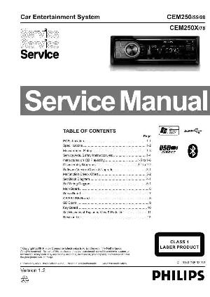 Сервисная инструкция Philips CEM250 ― Manual-Shop.ru
