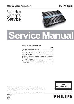 Сервисная инструкция Philips CMP100 ― Manual-Shop.ru