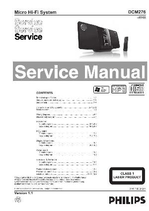 Сервисная инструкция Philips DCM-276 ― Manual-Shop.ru
