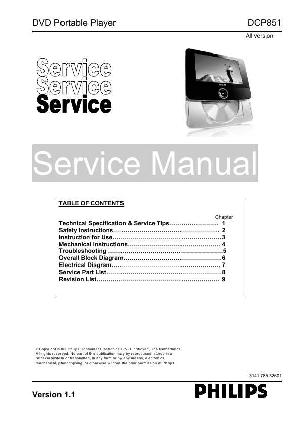 Сервисная инструкция Philips DCP-851 ― Manual-Shop.ru