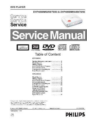 Сервисная инструкция Philips DVP-4000MKI  ― Manual-Shop.ru