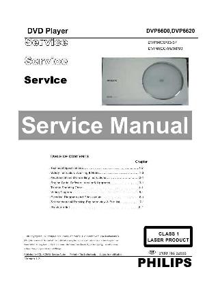 Сервисная инструкция Philips DVP-6600, DVP-6620  ― Manual-Shop.ru