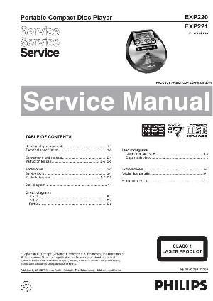 Сервисная инструкция Philips EXP-220, EXP-221 ― Manual-Shop.ru