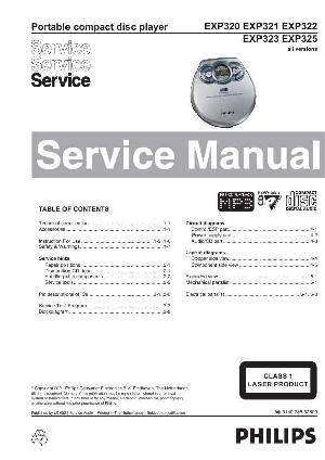 Сервисная инструкция Philips EXP-320, EXP-321, EXP-322, EXP-323, EXP-325 ― Manual-Shop.ru