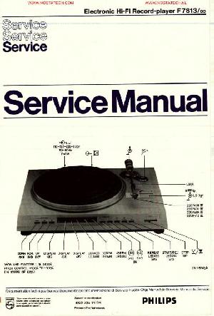 Сервисная инструкция Philips F7813 ― Manual-Shop.ru