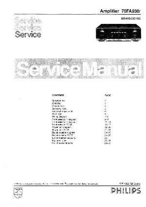 Сервисная инструкция Philips FA-930 ― Manual-Shop.ru