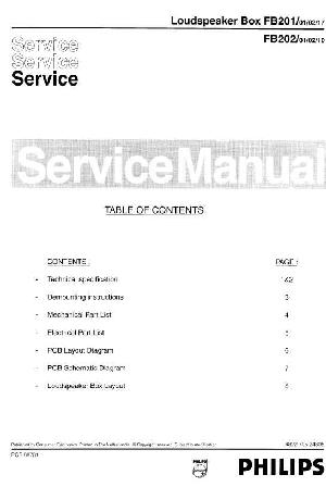 Сервисная инструкция Philips FB-201, FB-202 ― Manual-Shop.ru