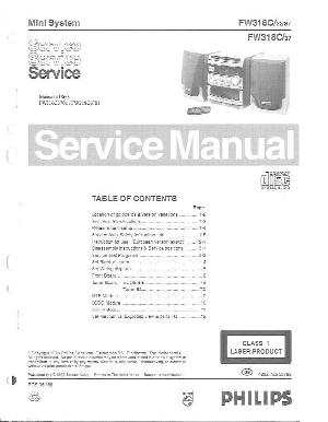 Сервисная инструкция Philips FW-316C, FW-318C ― Manual-Shop.ru