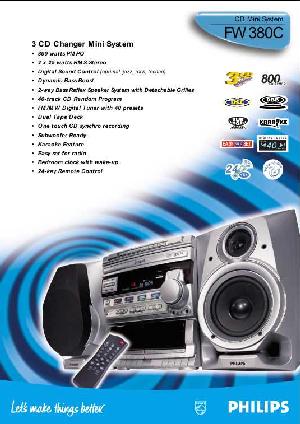Сервисная инструкция Philips FW-380C ― Manual-Shop.ru