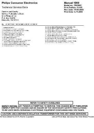 Сервисная инструкция Philips FW-386C ― Manual-Shop.ru