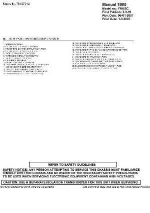 Сервисная инструкция Philips FW-65C ― Manual-Shop.ru