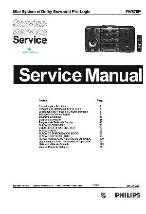 Сервисная инструкция Philips FW-670P ― Manual-Shop.ru