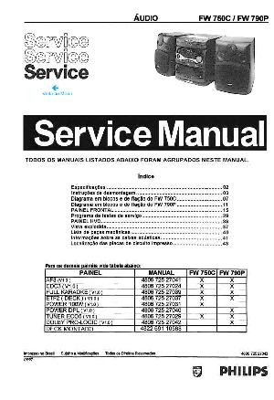 Сервисная инструкция Philips FW-750C, FW-790P ― Manual-Shop.ru