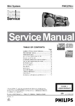 Сервисная инструкция Philips FW-C270 ― Manual-Shop.ru