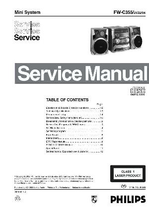 Сервисная инструкция Philips FW-C355 ― Manual-Shop.ru
