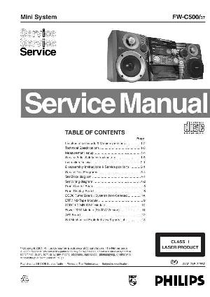 Сервисная инструкция Philips FW-C500 ― Manual-Shop.ru