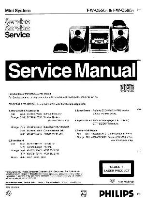 Сервисная инструкция Philips FW-C55, FW-C58 ― Manual-Shop.ru