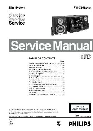 Сервисная инструкция Philips FW-C555 ― Manual-Shop.ru