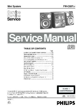 Сервисная инструкция Philips FW-C557 ― Manual-Shop.ru