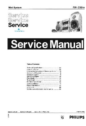 Сервисная инструкция Philips FW-C58 ― Manual-Shop.ru