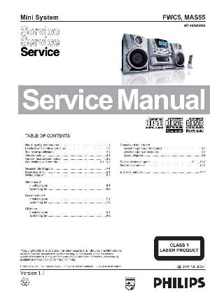 Сервисная инструкция Philips FW-C5, MAS55 ― Manual-Shop.ru