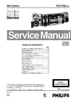 Сервисная инструкция Philips FW-C798 ― Manual-Shop.ru