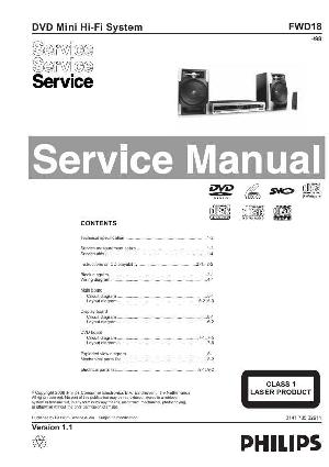 Сервисная инструкция Philips FW-D18 ― Manual-Shop.ru