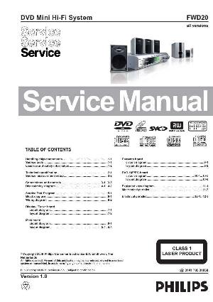 Сервисная инструкция Philips FW-D20 ― Manual-Shop.ru