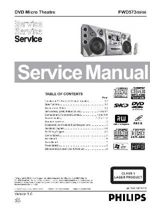 Сервисная инструкция Philips FW-D573 ― Manual-Shop.ru