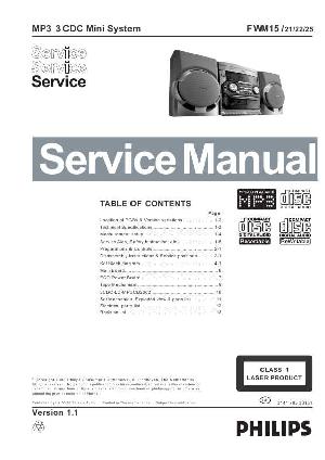 Сервисная инструкция Philips FW-M15 ― Manual-Shop.ru