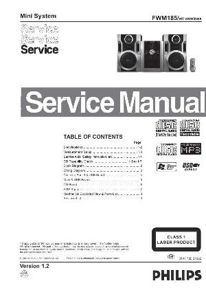 Сервисная инструкция Philips FW-M185 ― Manual-Shop.ru