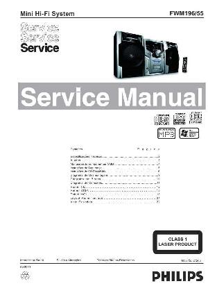 Сервисная инструкция Philips FW-M196 ― Manual-Shop.ru